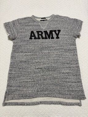 NLST S/S16 Army Japanese Fabric Raw Hem Sleeves Sweatshirt Women’s Size Small